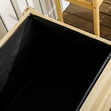 thumbnail of Outsunny Fioriera da Giardino in Legno con Foro di Drenaggio e Fodera