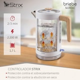 thumbnail of Nordic Conjunto Máquina de Café de 20 Bar Cápsulas e Café Moído + Chaleira Elétrica 1,7L + Torradeira de Pão 2 Fendas Largas,Briebe,SKT1209WHT,Branco
