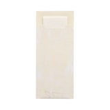 thumbnail of Pochettes à couverts 20 cm x 8,5 cm crème serviette blanche 33 x 33 cm 2 couches incluse