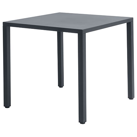 stf 71g, tavolo in acciaio antracite,autolivellante, 70x70