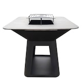 thumbnail of Brasero AHL en acier galvanisé finition noire avec plancha carrée 100cm