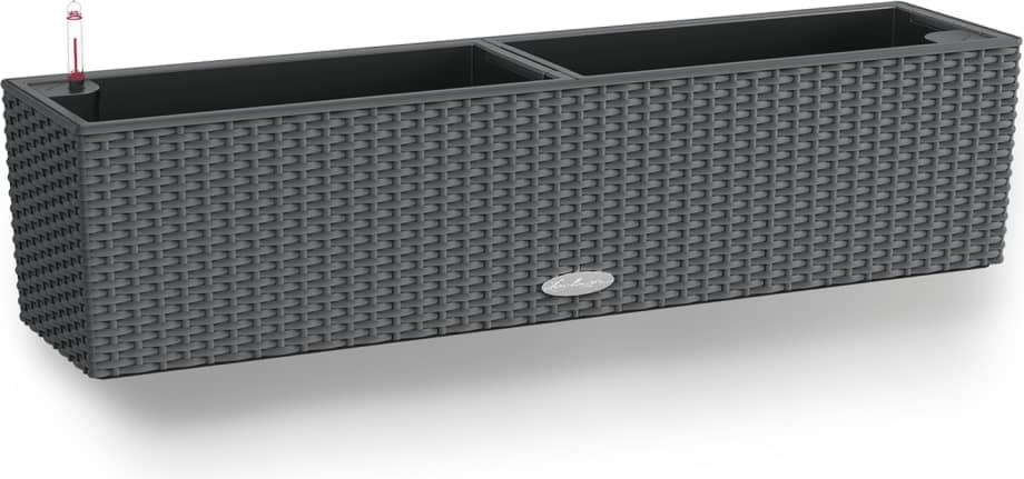 LECHUZA BALCONERA Cottage 80 Outdoor Pflanzgefäß Wand-montiert Polypropylen (PP) Grau