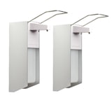 thumbnail of 2 Desinfektionsspender | Alu/Kunststoff | 1000 ml | langer Hebel | Wandspender