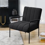 thumbnail of KYLE Loungesessel Polstersessel Akzentstuhl Wohnzimmer mit Armlehne Schwarz