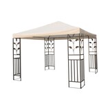 thumbnail of Metallpavillon 3x3 m Pavillon Pergola Gartenpavillon Partyzelt Festzelt stabil beige : Beige
