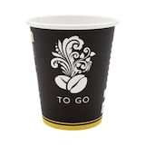 thumbnail of RIOBA To-Go Becher, Papier, 0.2 L, Ø 8 x 9.1 cm, schwarz, 20 x 50 Stück