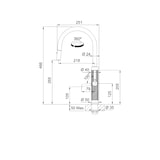 thumbnail of Franke Mythos Masterpiece Armatur Hochdruck Edelstahl mit Schlauchbrause