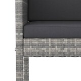 thumbnail of vidaXL 5-tlg. Gartenbar-Set mit Kissen Grau Poly Rattan