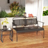 thumbnail of Outsunny-Gartenbank-121L x 64B x 84H cm-Schwarz