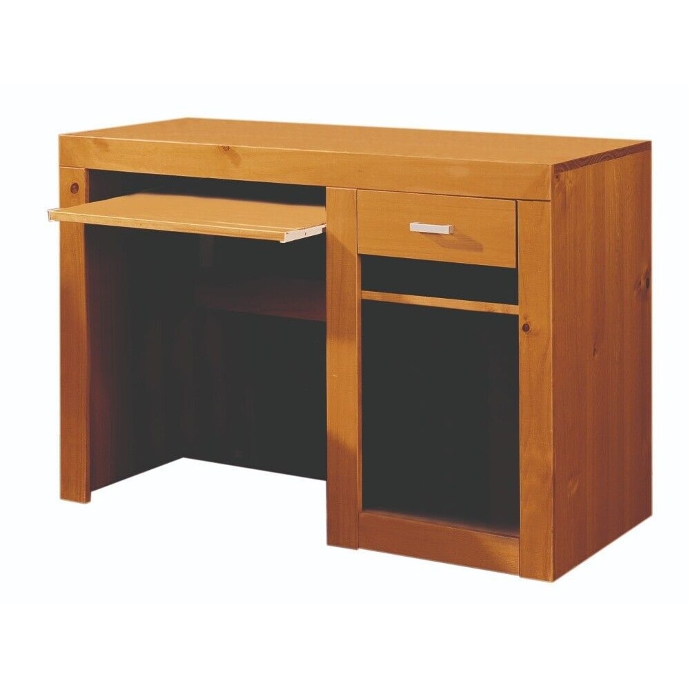 escritorio Realizado en Madera pino Macizo , color Cerezo , medidas, 75x110x50 cm (altoxanchoxfondo) , Robusto y resistente