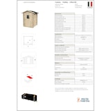 thumbnail of Gartenhaus Bh19 Hobby 146x146 aus naturbelassenem Fichtenholz 19 mm mit Einzeltür und Fenster, OSB3-Dach und Boden, Montage