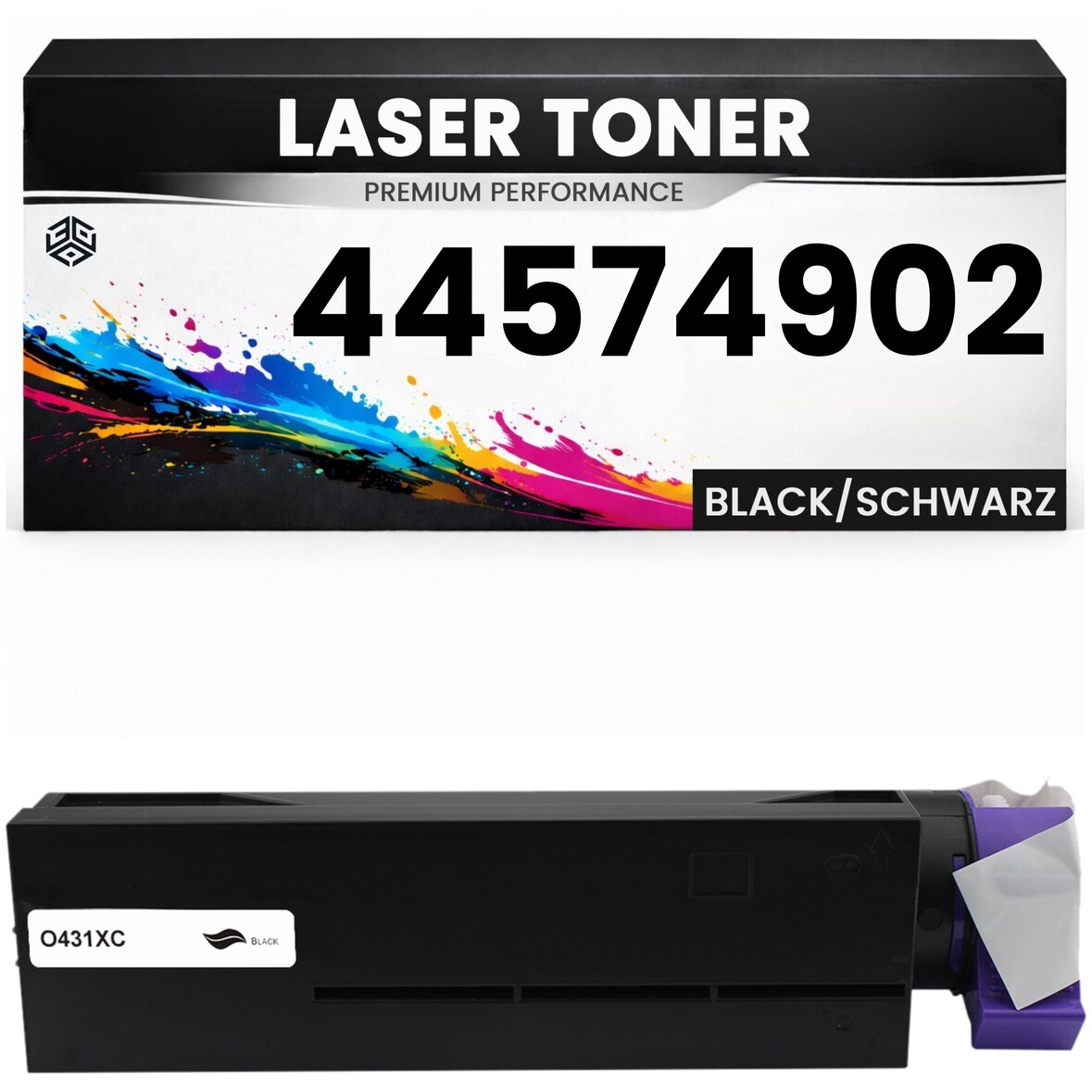 Toner 44574902 für OKI kompatibel Schwarz hochwertige Premium Alternative Okidata B431D/431DN/431dn+ MB471W/491/491+LP/491dn MFP B431DN