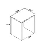 thumbnail of Esal Schemel anthrazit, Eiche dekor.
