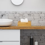 thumbnail of Relaxdays Kosmetiktücherbox Bambus, HBT: 8,5 x 27,5 x 15,5 cm, Tuchspender für Taschentücher u. Kosmetiktücher, natur