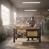 thumbnail of Banco de trabajo profesional de bricolaje + armario de 4 cajones con patas ajustables Carga máxima 2000 kg VITO