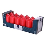 thumbnail of METRO Professional Candela a colonna, paraffina, Ø 4.8 x 10 cm, 21 ore di combustione, rosso, 12 pezzi