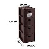 thumbnail of Stefanplast-Cassettiera Elegance Slim 4 Cassetti Moka