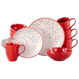 thumbnail of CreaTable Joy Rot Kombiservice 16-tlg Steinzeug