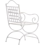 thumbnail of CLP Tuinstoel Lotta Metaal HBT: 92x56x53 cm antiek/wit