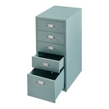 thumbnail of Helloshop26 - Caisson de bureau armoire meuble de rangement à roulettes avec 5 tiroirs 69 x 28 x 41 cm vert menthe 03_0009108