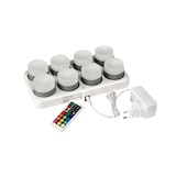 thumbnail of Duni LED Mini Lamp, wiederaufladbar, 8er Set 48 x Ø 50 mm 13 Std. Weiß, 1 Stk/Krt (1 x 1 Stk)
