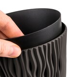 thumbnail of WellHome - Set mit 3 Pflanztöpfen 1,7L Sandy Round Ø15,8 cm/Stück in Anthrazit