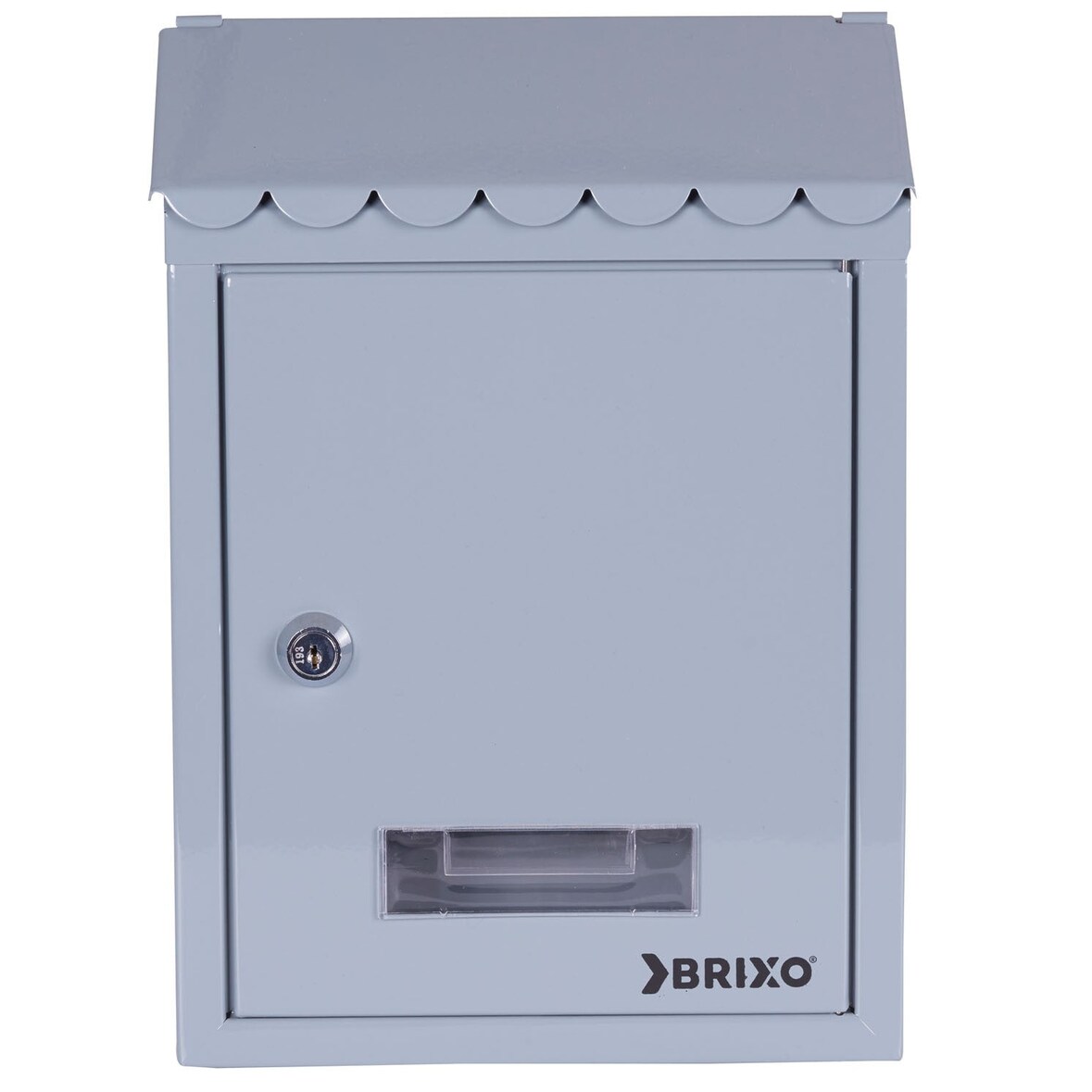 Cassetta postale con tetto L21xP7xH30 cm Brixo Popular Grigio