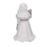 thumbnail of Vacchetti Babbo natale in resina bianco cm14x12h23