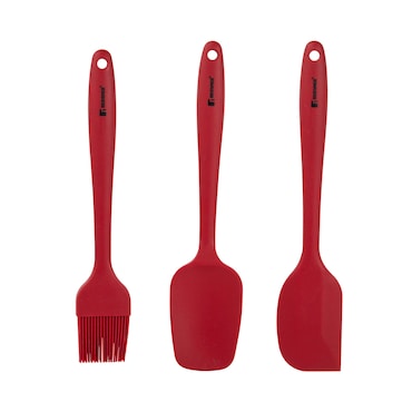 BERGNER Maroon - Set di 3 utensili da cucina in silicone rosso