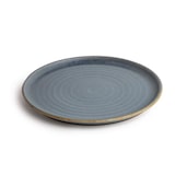thumbnail of Olympia Canvas rond bord met smalle rand, granietblauw, 26,5 cm
