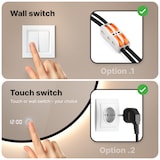 thumbnail of Mirlux Badkamerspiegel met LED Verlichting & Verwarming – Wandspiegel Rond – Anti Condens Douchespiegel - Mat Zwart - 80CM