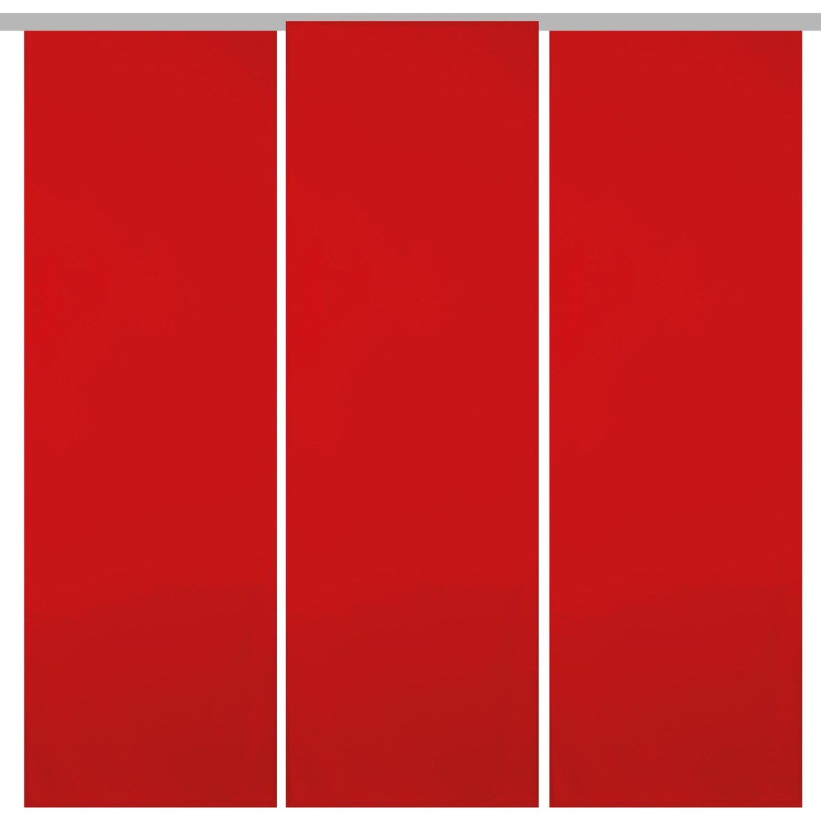 Flächenvorhang Ellen 3er Pack - Rot