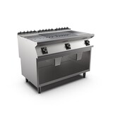 thumbnail of Mareno M1-700 elektrische Grillplatte mit 2/3 glatter und 1/3 gerippter Chromplatte, 120cm