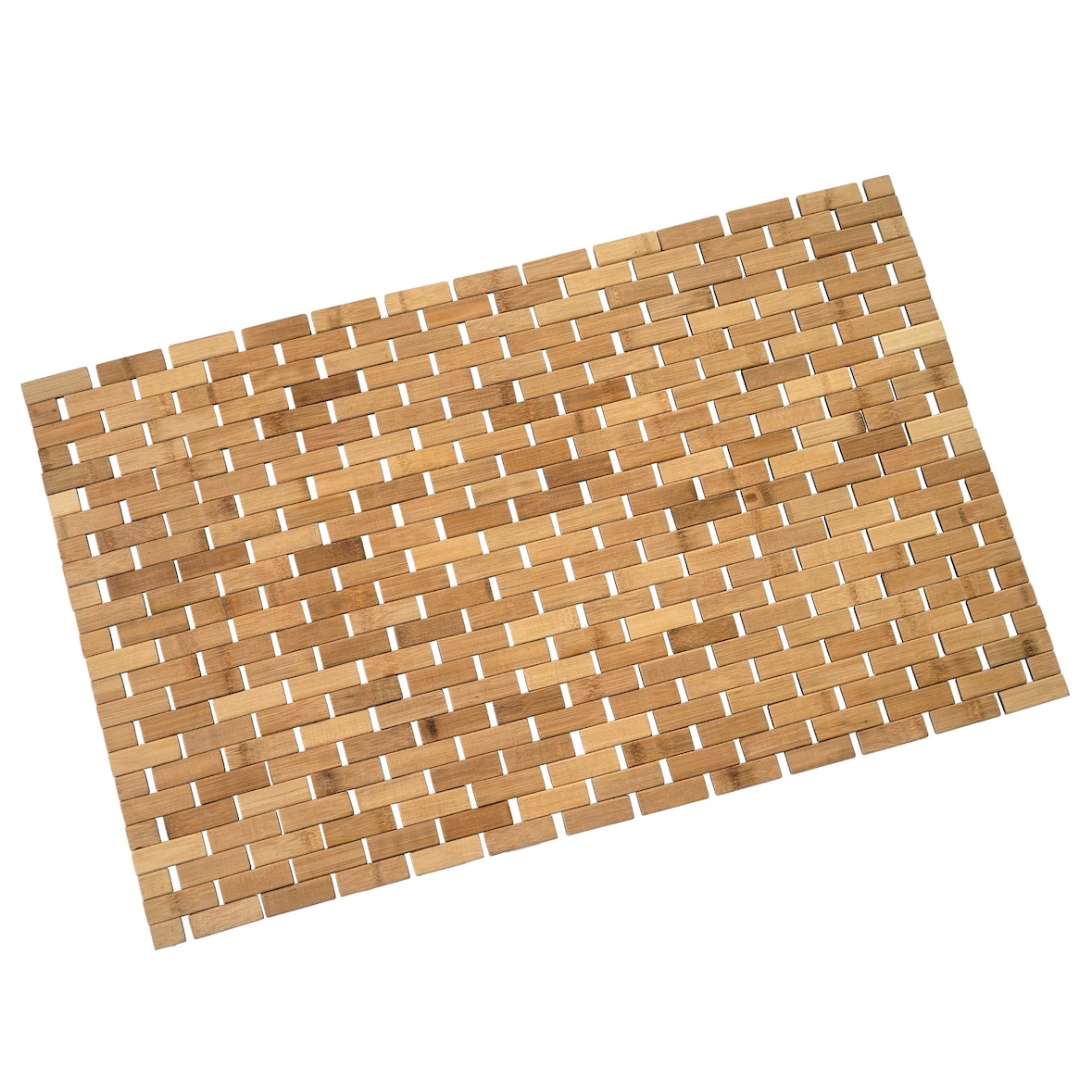Badmat HWC-B18, Badkamermat Sauna Mat, Bamboe 79x50cm
