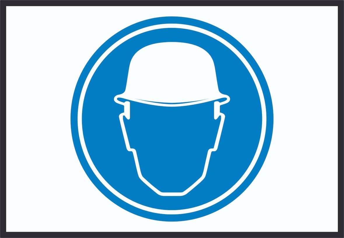 Schutzhelm tragen Symbol Schild A2 (420x594mm)