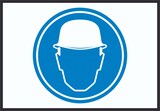 thumbnail of Schutzhelm tragen Symbol Schild A2 (420x594mm)