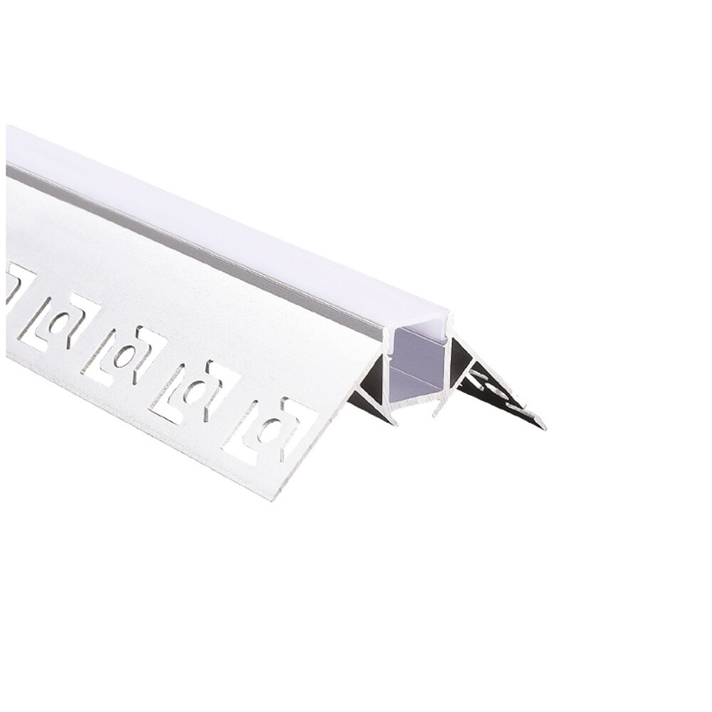 2 Meter LED Eckprofil unterputz Schiene Profil Kanal System für indirekte beleuchtung LED-Streifen Profil R