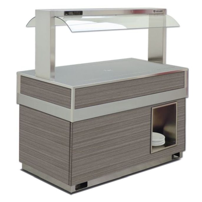 KBS Frühstücksbuffet mit Kühlplatte 1425x750x1430 mm fahrbar 230 Volt GN 1/1