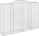thumbnail of vidaXL Gabionen mit Hochbogen 7 Stk. 300x50x200/220cm Verzinktes Eisen