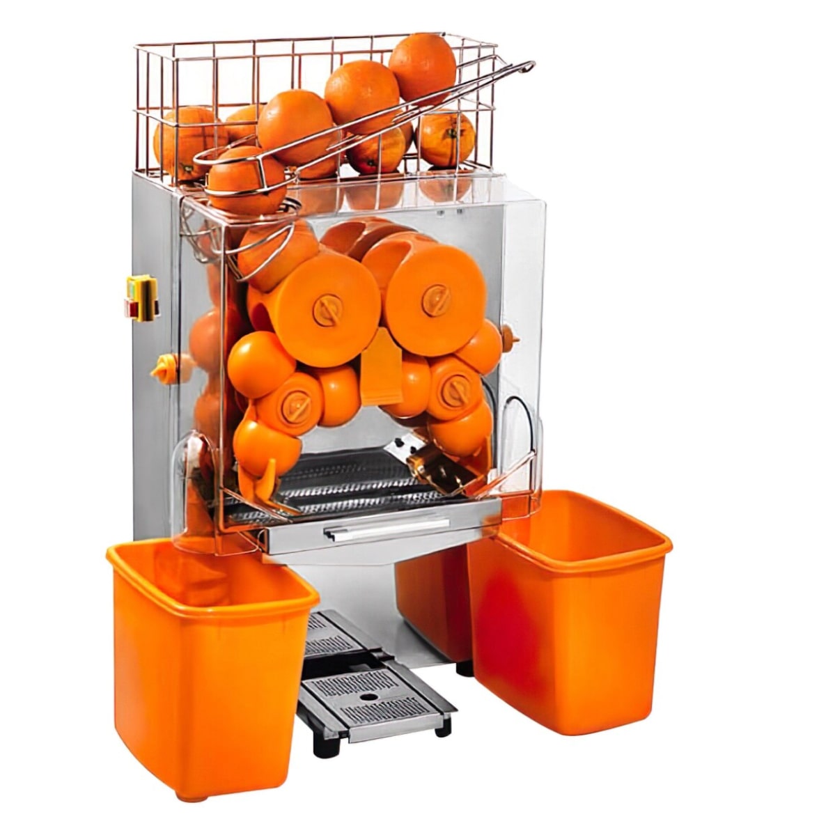 Gasfrit – Espremedor de laranjas automático em aço inox, elétrico, 20 laranjas por minuto