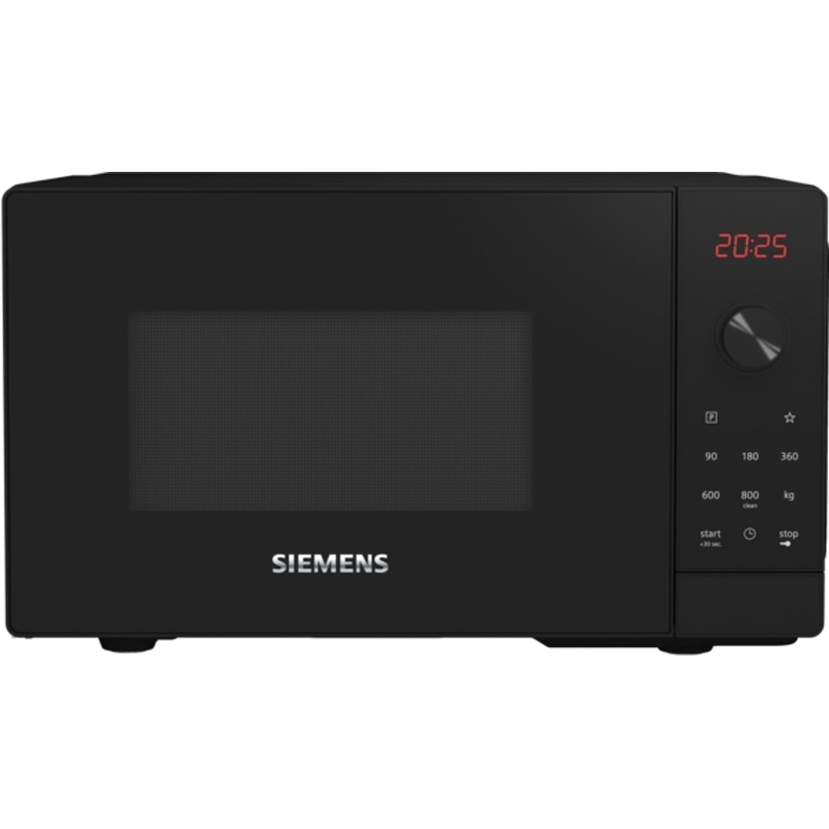 Siemens iQ300, Freistehende Mikrowelle, 44 x 26 cm, Schwarz, Edelstahl FF023LMB2