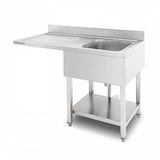 thumbnail of Plonge professionnelle 1bac 120x70 cm - Emplacement lave-vaisselle - Equipementpro