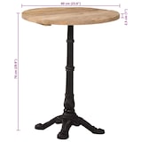 thumbnail of vidaXL Bistrotisch Ø60x76 cm Raues Mangoholz