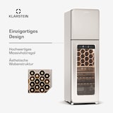 thumbnail of Klarstein Shirley Wine Cooler + Freezer | 2-in-1-Gerät | Vintage | 2 Kühlzonen | 60 Flaschen Creme