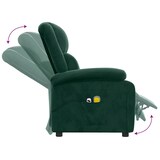 thumbnail of vidaXL Elektrischer Massagesessel Dunkelgrün Samt