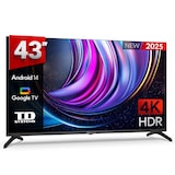 thumbnail of Smart TV 43 pulgadas 4K Hey Google Official Assistant con control por voz. Televisor Android 14 - TD Systems M43C21GLE
