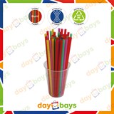 thumbnail of Daybays 120000 Stk. Mehrweg Strohhalme Ø8 mm 240 mm Bunt (Straight) aus PP