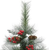 thumbnail of vidaXL Künstlicher Weihnachtsbaum Klappbar mit Zapfen & Beeren 150 cm