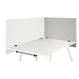 thumbnail of Akustik Tischtrennwand FLEXMIUT D SIDE 80 cm hellgrau hjh OFFICE