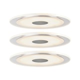 thumbnail of Paulmann Premium LED Einbauleuchte Whirl Basisset   rund 150mm   3x6W 3x450lm 230V  3000K Alu gedreht Satin 92543